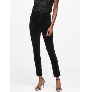 Banana Republic Sloan navy velvet pants, size 2